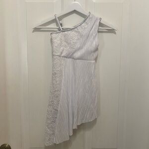 Elegant One-Shoulder White Dress